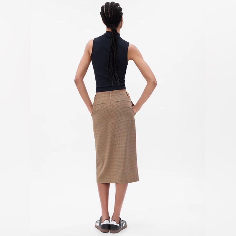 GAP Khaki Utility Pocket Pencil Cotton Midi Skirt Size 6 - Picture 10 of 10